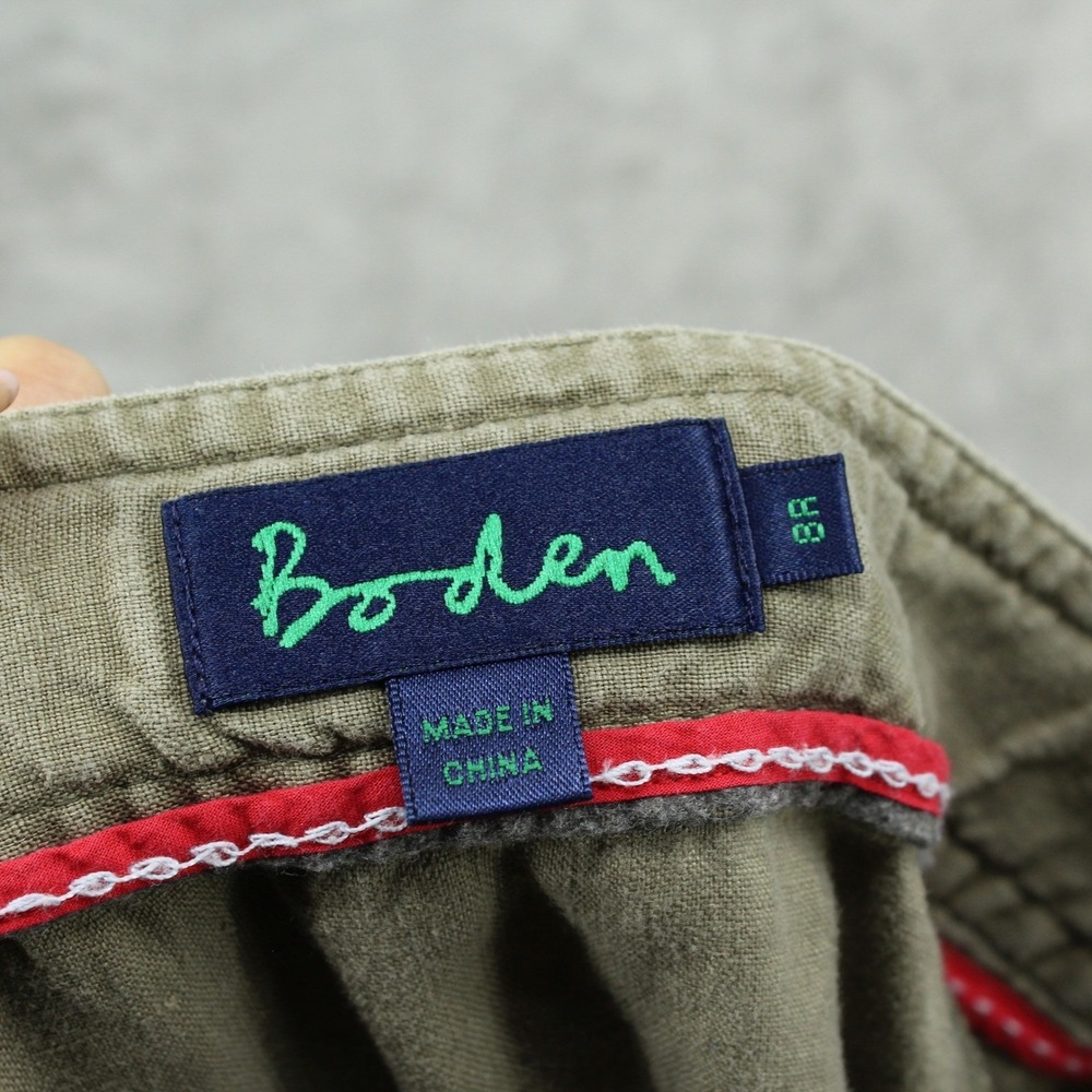 Boden Skirt Women 8 Green Linen Maxi Boho Pockets Modest Gauzy Drawstring Green - Picture 7 of 10